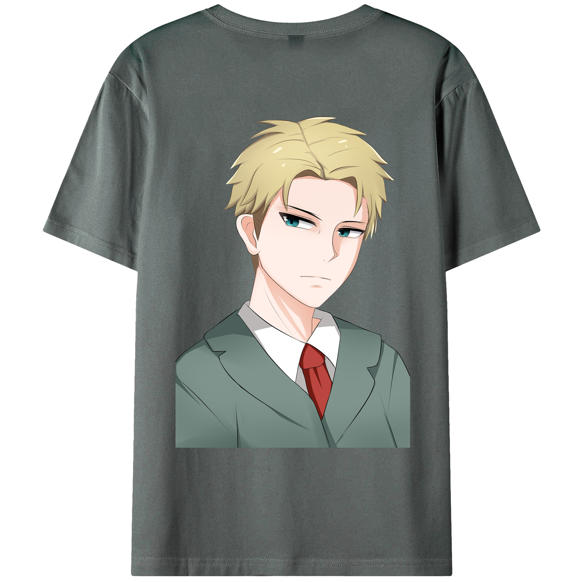 （画像用） SPY×FAMILY间谍家家酒 綿100％ メンズ半袖Tシャツ（バックプリント） 通気性